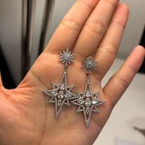 Northern star burst drop earrings